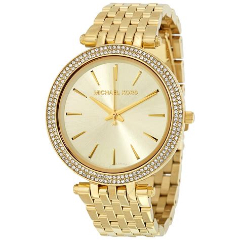 michael kors oversized gold womens watches|Michael Kors watch with diamonds.